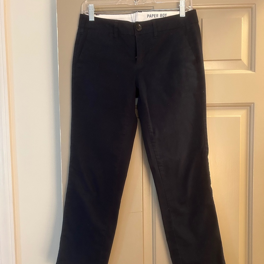 Paper Boy Navy Cotton Ankle Chinos Size 4